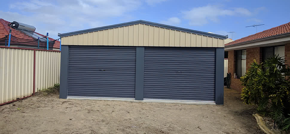 Garage - Treeby - Supplied and Build by Roys Sheds