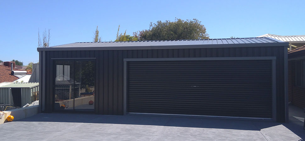 Wide Door Garage - Upper Swan - Supplied and Build by Roys Sheds