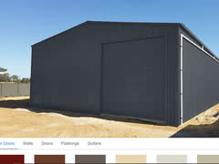 Colour Visualiser Large Residential Workshop X X   Help and Resources   Supplied and Build by Roys Sheds