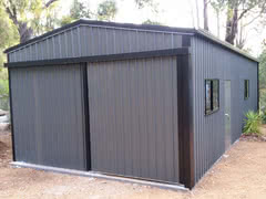 Single Sliding Door Shed   Residential   Supplied and Build by Roys Sheds