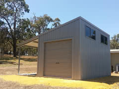 Skillion Awning   Residential   Supplied and Build by Roys Sheds