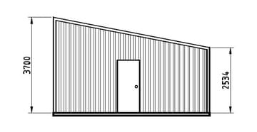 Skillion Shed X X Lower Chittering Thumb   6m X 3.5m X 2.5m Skillion Shed Lower Chittering   Supplied and Build by Roys Sheds