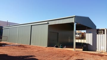 Garaport Shed X X Newman Thumb   24m X 10m X 4.5m Garaport Shed Newman   Supplied and Build by Roys Sheds