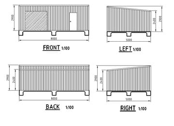 Skillion Garage Shed X X South Lake Thumb   8m X 5m X 2.4m Skillion Garage Shed South Lake   Supplied and Build by Roys Sheds