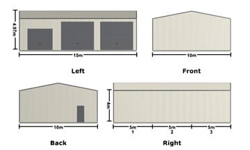 Shed X X Pingelly Thumb   15m X 10m X 4m Shed Pingelly   Supplied and Build by Roys Sheds