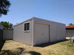 Skillion Roof Garage   Car Garages   Supplied and Build by Roys Sheds