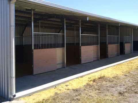 Stables   Open Front Farm Shed   Supplied and Build by Roys Sheds